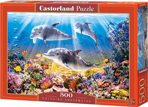 Dolphins Underwater - 500 stukjes