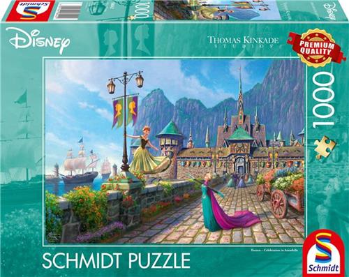 Schmidt Spiele Disney Frozen - Feiern in Arendelle - 1000 Teile.