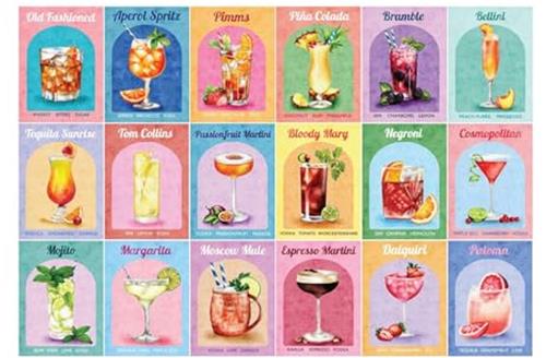 HOP - House of Puzzles Bunte Cocktails - 1000 Teile.