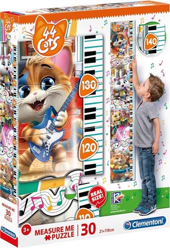 Clementoni Legpuzzel Measure Me 44 Cats 30 Stukjes