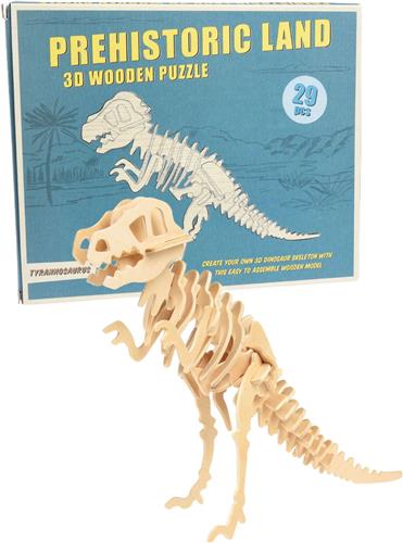Rex London - 3D-puzzel van hout 'Tyrannosaurus' (29 stukjes)