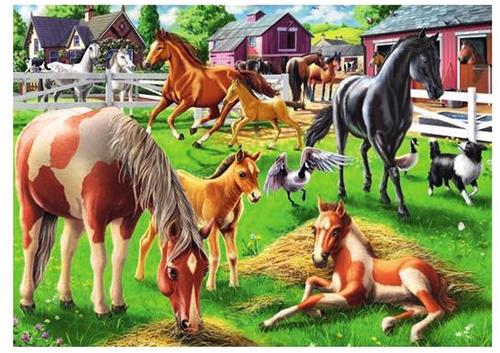 Ravensburger Happy Horses Legpuzzel 60 stuk(s) Dieren