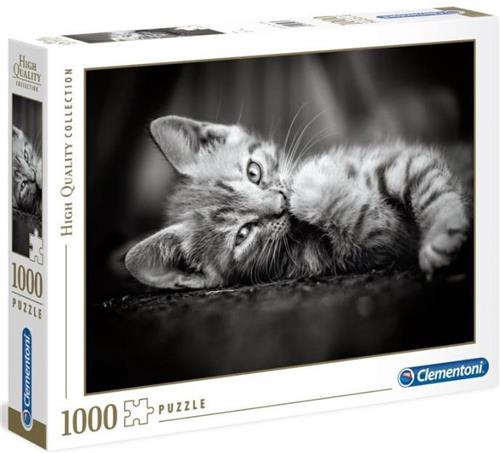 Clementoni - Puzzel 1000 Stukjes - High Quality - Kitten - Puzzel Voor Volwassenen en Kinderen - 14-99 jaar