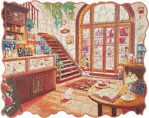 Robotime Cozy Winter Café - Rowood Puzzle Paradise - TA006 - Legpuzzel - Puzzel - Cadeautip