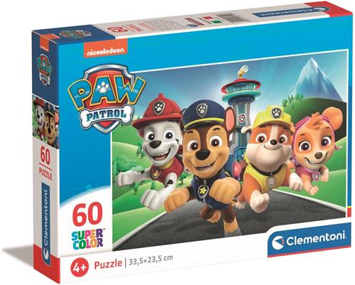 Clementoni - Puzzel 60 Stukjes Paw Patrol, Kinderpuzzels, 5-7 jaar, 26114