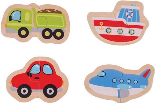 Bigjigs tweedelige puzzels (Transport)
