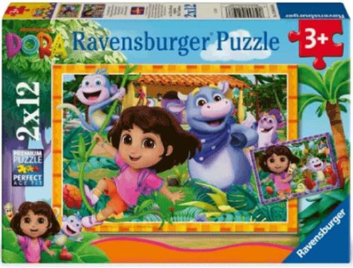 Ravensburger puzzel Dora the Explorer We can do it! - Legpuzzel - 2x12 stukjes