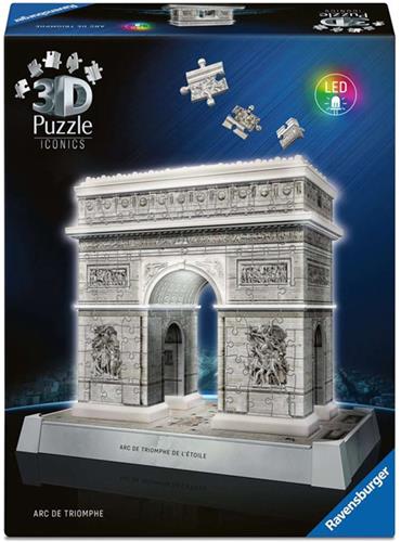 Ravensburger Iconics: Arc de Triomphe Paris - with light - 3D Puzzel