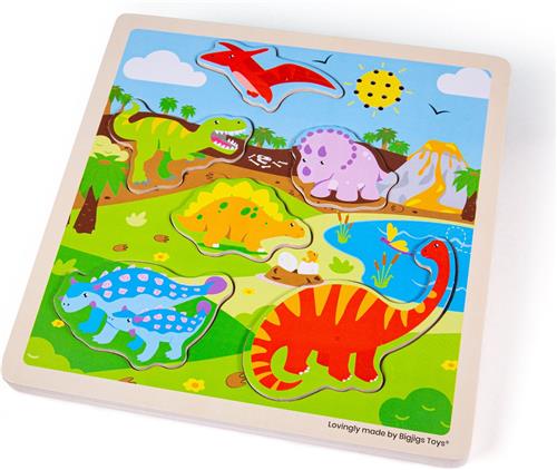Bigjigs Geluidspuzzel Dinosaurus