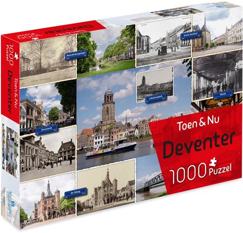 Toen & Nu Puzzel - Deventer (door fotograaf Robert Mulder) - 1000 stukjes - Tucker's Fun Factory Legpuzzels