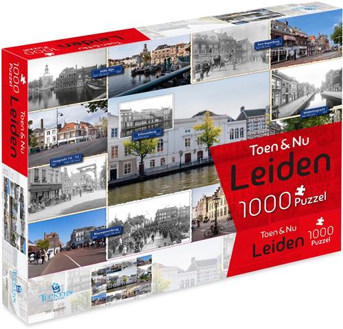 Toen & Nu Puzzel - Leiden (door fotograaf Robert Mulder) - 1000 stukjes - Tucker's Fun Factory Legpuzzels