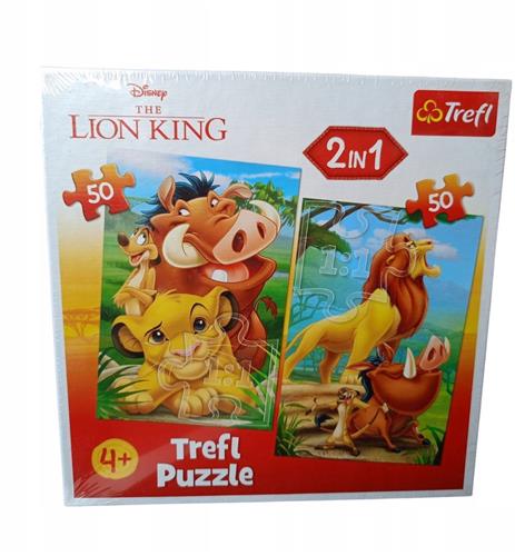 Trefl Leeuwenkoning 2-in-1 Puzzel (100 Stukjes)