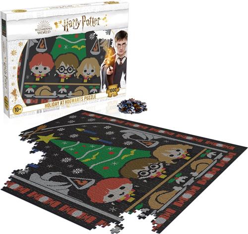 Winning Moves Harry Potter - Jigsaw Puzzle - Christmas Jumper #1 Holiday at Hogwarts 1000 stukjes