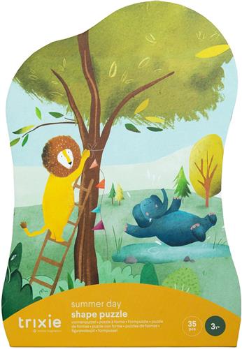Trixie Vormenpuzzel Zomerse dag - 35 stukken - Kinderpuzzel vanaf 3 jaar