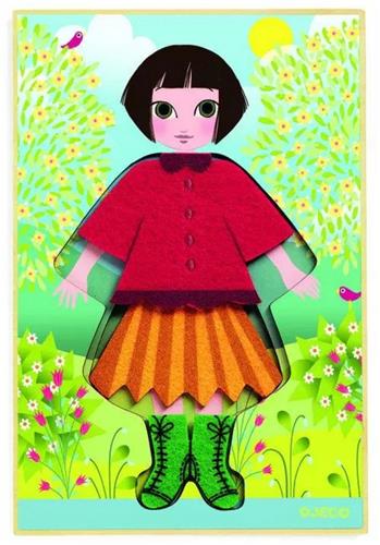 Djeco Cleo Tricot Houten Puzzel - Educatief Speelgoed vanaf 3 Jaar