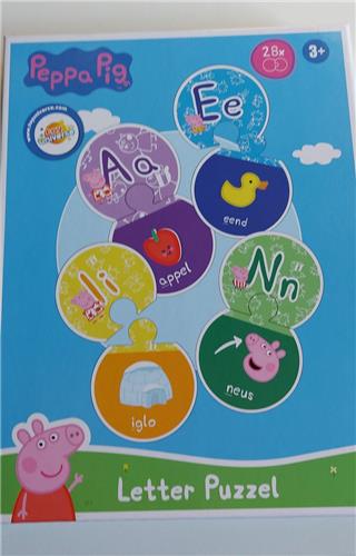 Peppa Pig Letter puzzel, Peppa pig puzzel, peppa pig, Puzzel, Kinder puzzel