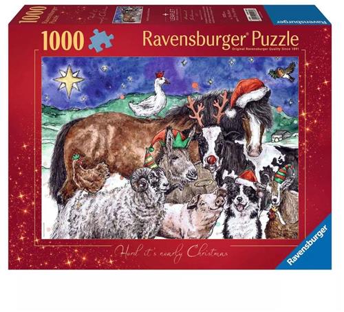 Ravensburger Puzzel Herd it's nearly Christmas 1000 stukjes