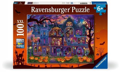 Ravensburger 2D Puzzel: Spookhuis 100 Stukjes - Vanaf 6 Jaar
