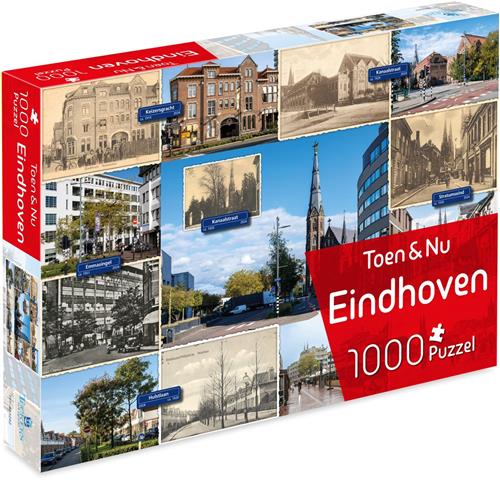 Toen & Nu Puzzel - Eindhoven (door fotograaf Robert Mulder) - 1000 stukjes - Tucker's Fun Factory Legpuzzels