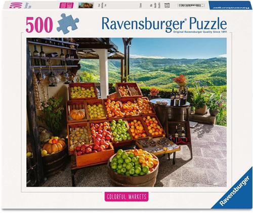 Ravensburger  Groente- en Fruitmarkt, KroatiÃ«  Legpuzzel  500 Stukjes