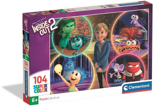 Clementoni - Kinderpuzzel - 104 Stukjes - Inside Out 2 - Puzzel Vanaf 6 Jaar