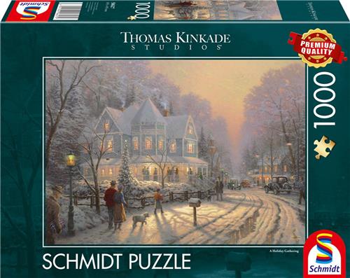 Schmidt - Legpuzzel - Feestelijke kerstdagen - 1000 stukjes - Volwassenen - vanaf 12 jaar