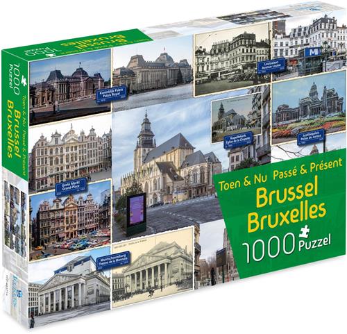 Toen & Nu Puzzel - Brussel (door fotograaf Robert Mulder) - 1000 stukjes - Tucker's Fun Factory Legpuzzels