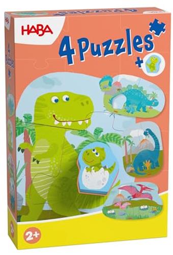 Haba | 4 Eerste Puzzels Dino's