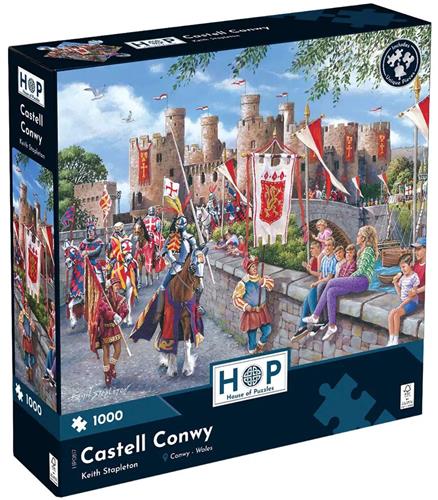 House of Puzzles legpuzzel Castell Conwy 1000 stukjes kasteel.