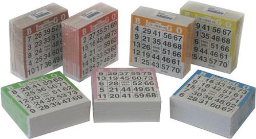Bingoblok 105mmx105mm 25vel | Set a 20 stuk | 21 stuks