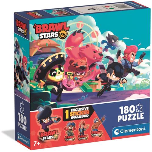 Clementoni - Puzzel - 180 Stukjes - Brawl Stars Design 1 - Kinderpuzzel - Legpuzzel - Vanaf 7 Jaar