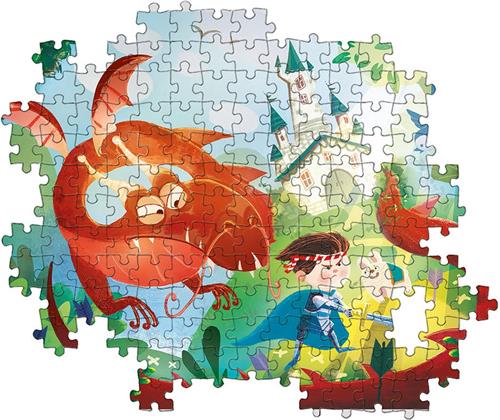 Clementoni Supercolor Puzzel - De Draak en de Ridder - 180 Stukjes