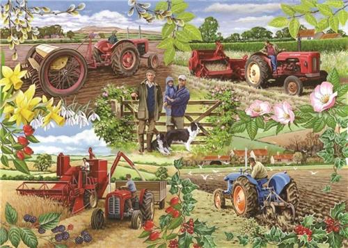 House of Puzzles Farming Year - 1000 Piece Jigsaw Puzzle