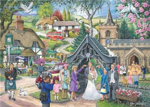 House of Puzzles No.4 - Wedding Day - 1000 Piece Jigsaw Puzzle