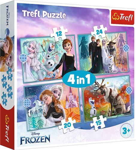 Trefl Trefl 4in1 - De wondere wereld van Frozen / Disney Frozen 2
