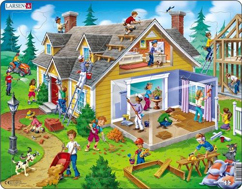 Larsen Legpuzzel Maxi Het Huis 62 Stukjes