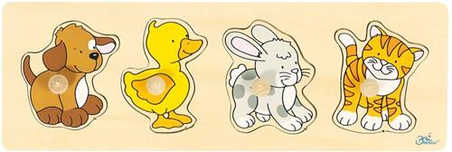 Goki 4-delige dieren puzzel