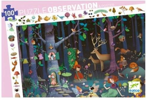 Djeco - Puzzel - Betoverd Bos - 100 stukjes