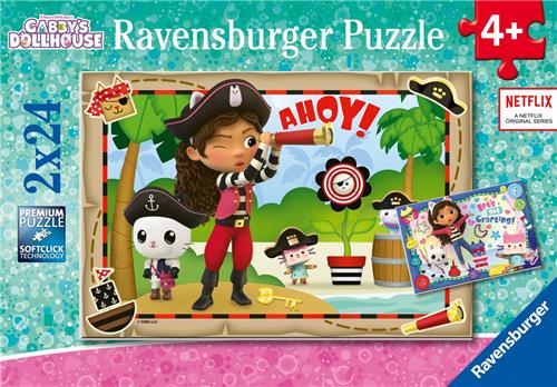 Ravensburger puzzel Gabby's Dollhouse - Legpuzzel - 2x24 stukjes