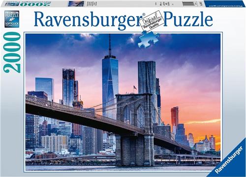 Ravensburger puzzel Van Brooklyn naar Manhatten - legpuzzel - 2000 stukjes