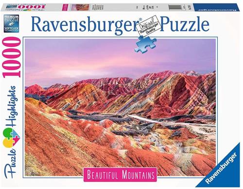 Ravensburger puzzel Regenboogbergen, China - Legpuzzel - 1000 stukjes