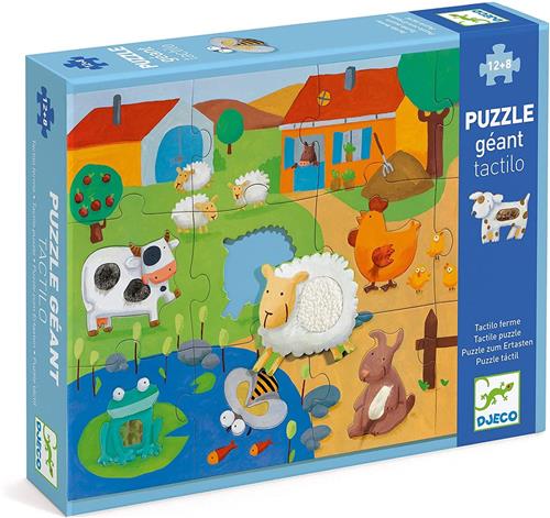 Djeco Voelpuzzel boerderij - 12 stukjes