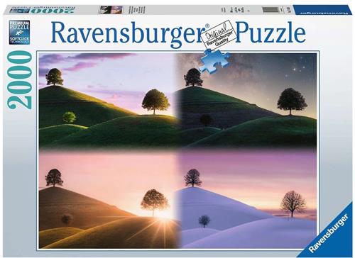 Ravensburger puzzel Stemmingsvolle bomen en bergen - Legpuzzel - 2000 stukjes
