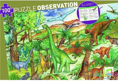 Djeco Dinosaurussen - 100 stukjes