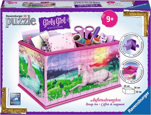 Ravensburger Girly Girl 3D puzzle: opbergdoos eenhoorns