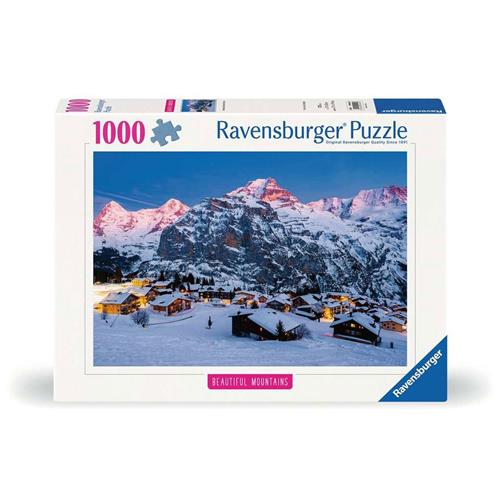 Ravensburger Puzzle 12000254 - Berner Oberland, Mürren - 1000 Teile Puzzle, Beautiful Mountains Kollektion, für Erwachsene und Kinder ab 14 Jahren