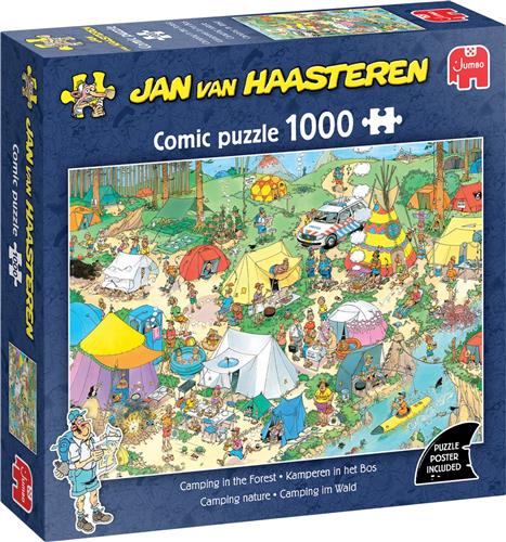 Jan van Haasteren - Kamperen in het Bos (1000 stukjes), 12Y+