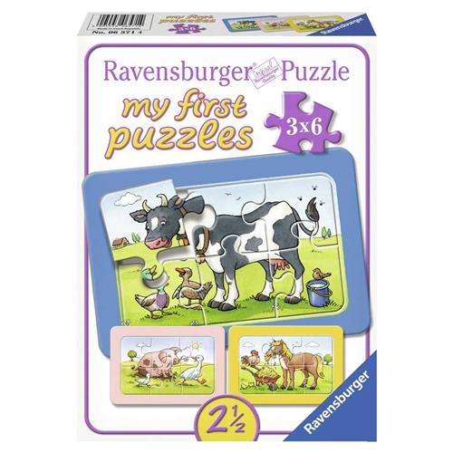 Ravensburger Goede vrienden - My First Puzzels - 3x6 stukjes - Kinderpuzzel