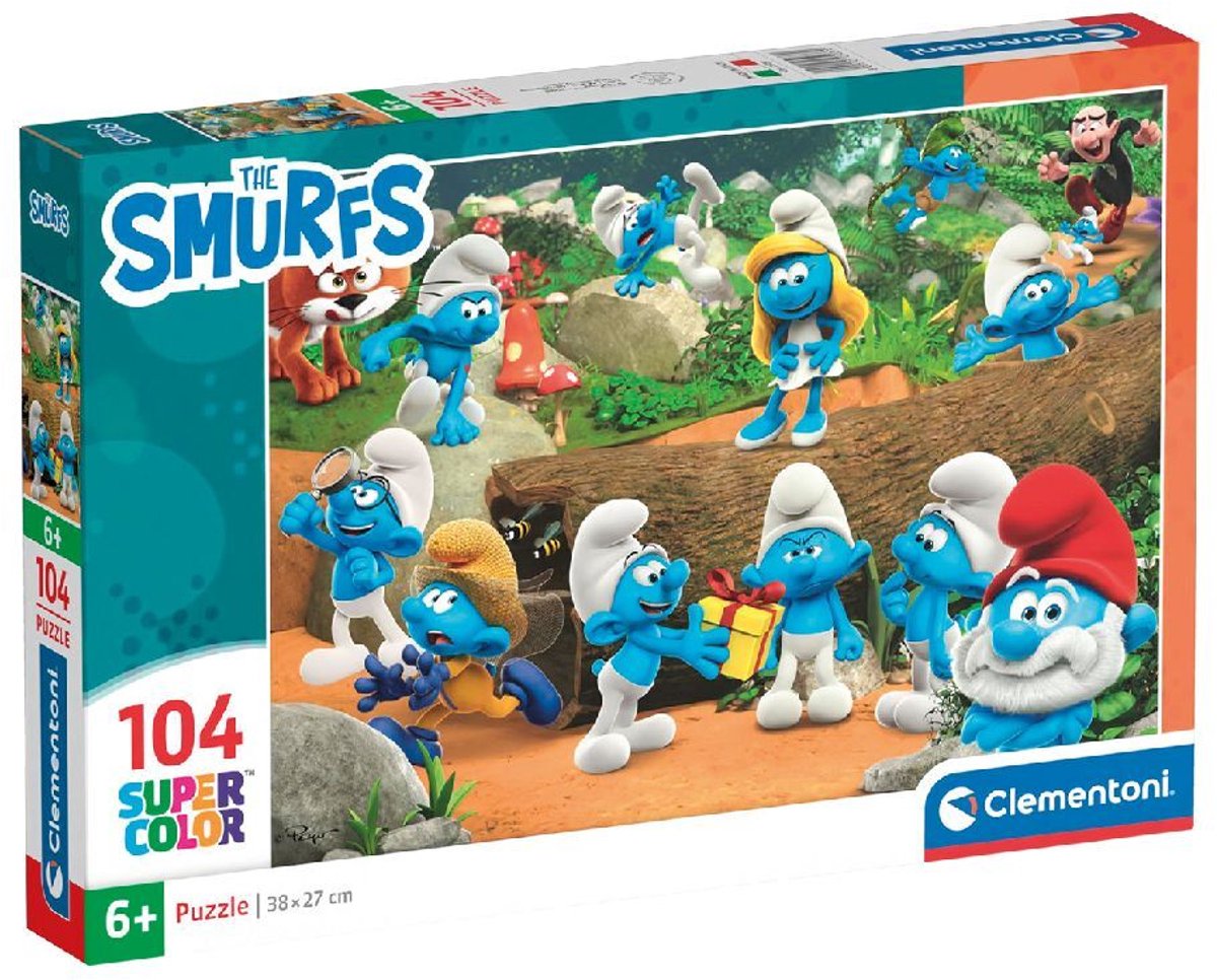 Clementoni - Puzzel - 104 Stukjes - Smurfen - Kinderpuzzel - Vanaf 6 ...