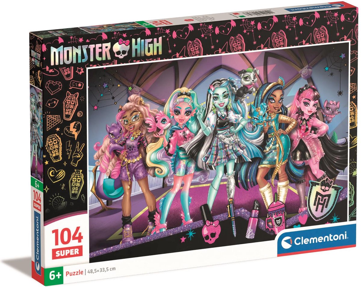 Clementoni - Puzzel - 104 Stukjes - Monster High - Kinderpuzzel - Vanaf ...
